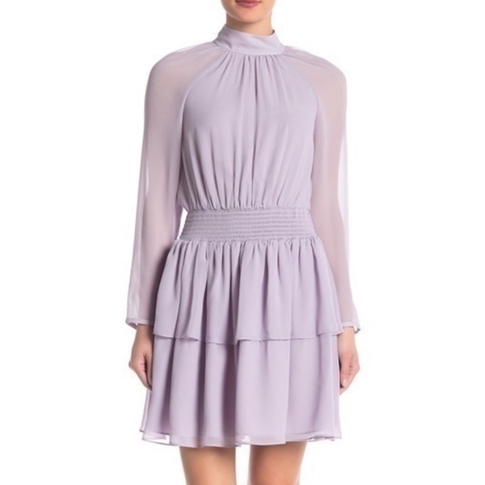 Rebecca Minkoff lilac drop hem dress